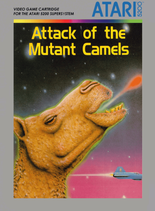 Attack of the Mutant Camels box art for Atari 5200